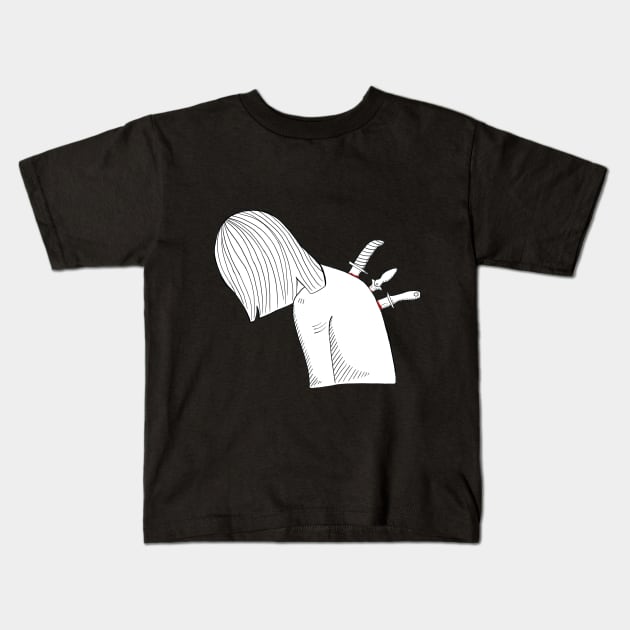 back stabbed Kids T-Shirt by TuaPortal